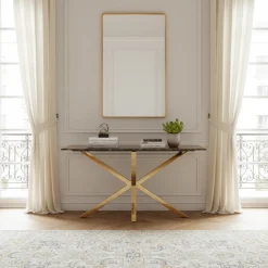 Console Conrad met faux emperador marmer