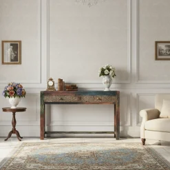 Console sculptée multicolore | Manguier Pushkar