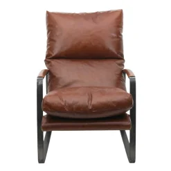 Damo Fauteuil Brun | Leather