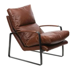 Damo Fauteuil Brun | Leather