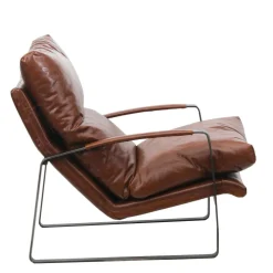 Damo Fauteuil Brun | Leather