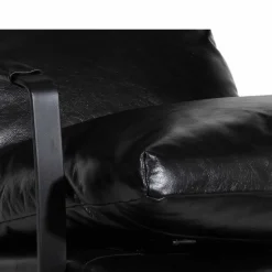 Damo Fauteuil Noir | Leather