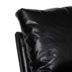 Damo Fauteuil Noir | Leather