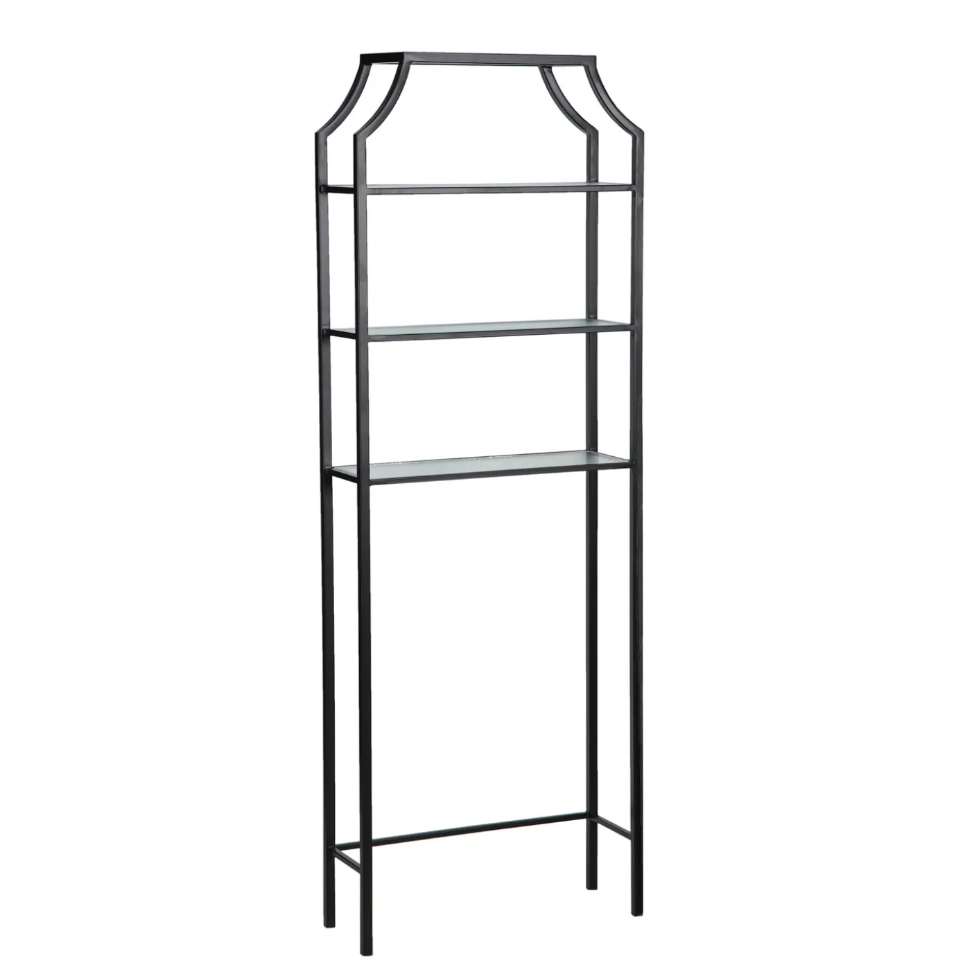 Etagere 4 etageres ouvertes en verre | Salem