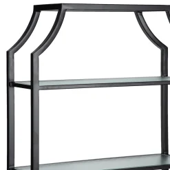 Etagere 4 etageres ouvertes en verre | Salem