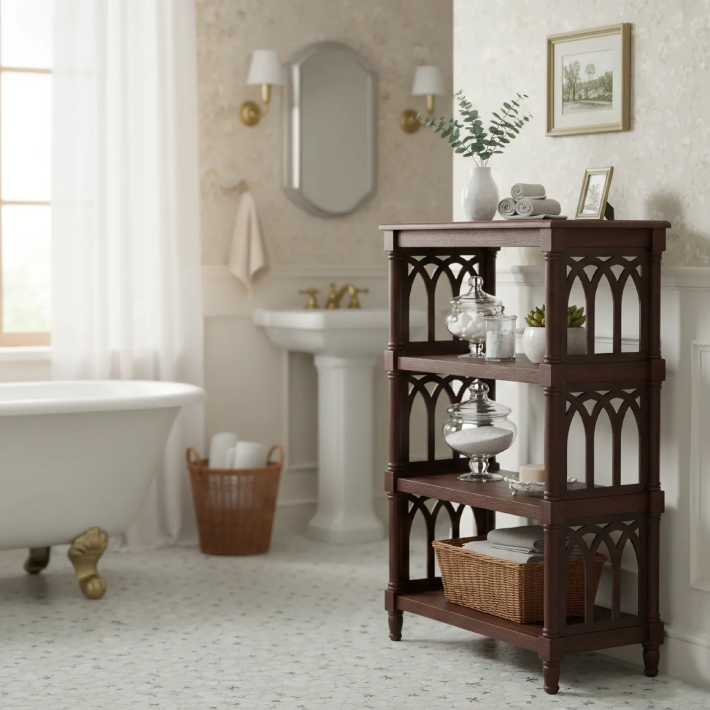 Etagere 4 niveaux | Acacia Elegance