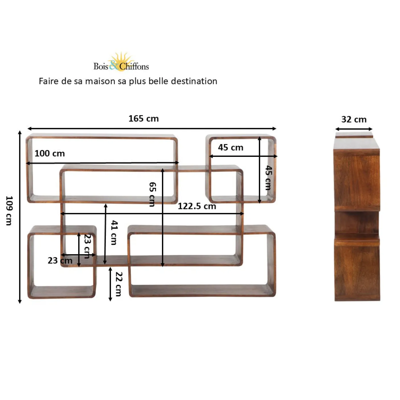 Etagere Grande | Bois de manguier | Alan