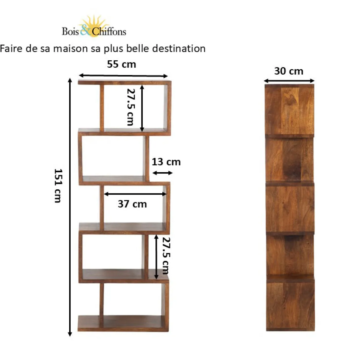 Etagere Grande | Bois de manguier | Alan