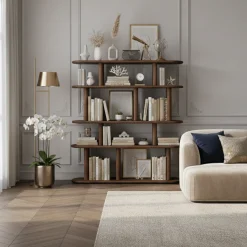 Etagère avec 4 etagère ouverte | Brun | Organic