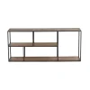 Etagère basse en bois et métal | Mango Stockholm