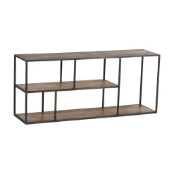 Etagère basse en bois et métal | Mango Stockholm
