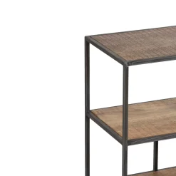 Etagère basse en bois et métal | Mango Stockholm