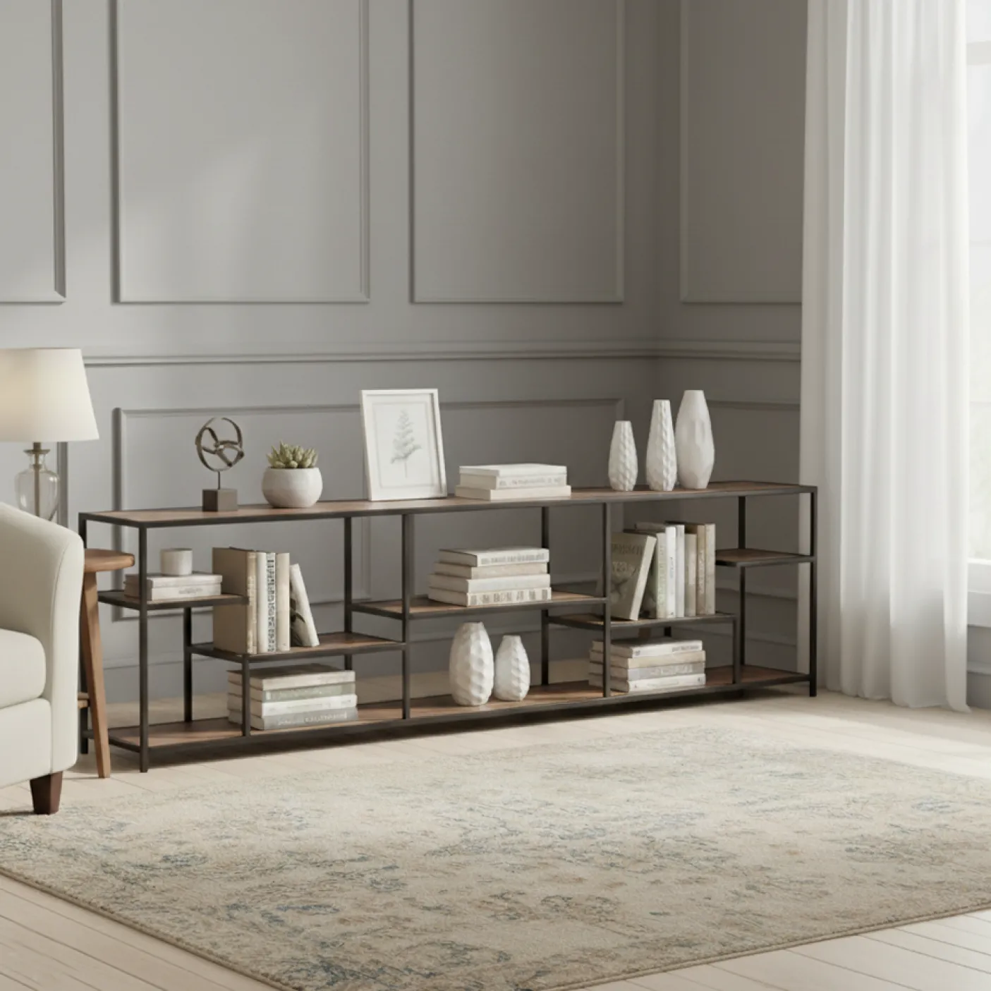 Etagère basse industrielle | Mango Stockholm