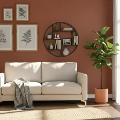 Etagère ronde en bois et métal | Mango Stockholm