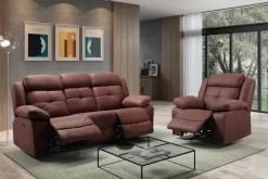 Fauteuil Cuir Relax Électrique | Sydney Chocolat