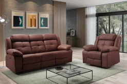 Fauteuil Cuir Relax Électrique | Sydney Chocolat