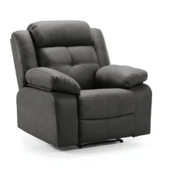Fauteuil Cuir Relax Manuel | Sydney Gris