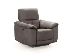 Fauteuil relax électrique cuir | Barcelona Gris