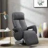Fauteuil relax électrique new nobuck Grecia Gris foncé