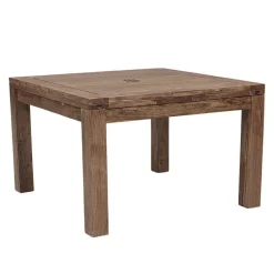 Grande table à manger carréé allonge 130 bois massif en Acacia – Gordon