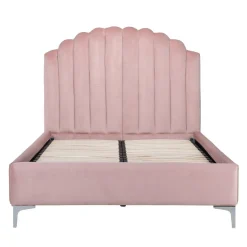 Lit double Belmond 120x200 hors matelasLe lit est disponible avec des pieds dorés ou argentés