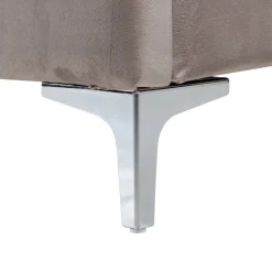 Lit double Belmond 180x200 hors matelasle lit est disponible avec des pieds dorés et argentés