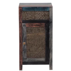 Meuble d'appoint sculpté | Manguier Pushkar