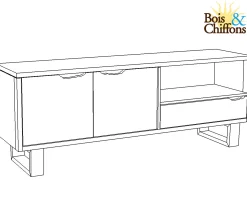 Meuble tele bois | Acacia Forest