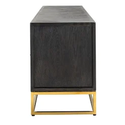 Meuble TV 220 Blackbone gold 4-portes