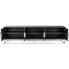 Meuble TV 220 Blackbone silver 4-portes