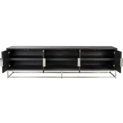 Meuble TV 220 Blackbone silver 4-portes