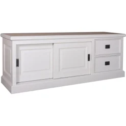Meuble TV 2 portes 2 tiroirs | Pin Charme