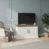 Meuble TV 2 portes "Chêne et Pin Romance"