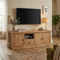 Meuble TV bois massif en manguier – Scandinaves