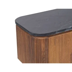 Meuble TV plateau marbre noir | Manguier Kfir