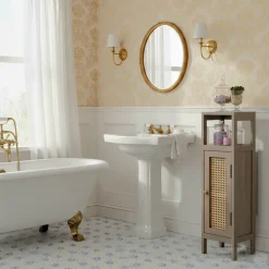 Petit Colonne de rangement 1 etagere 1 porte | Manguier Osmose