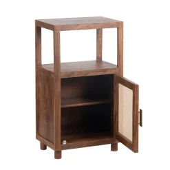 Petit Colonne de rangement 1 porte | Acacia Maxico