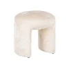 Pouf Fargo blanc chenille (Bergen 900 blanc chenille)