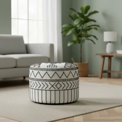 Pouf tribal 45 cm de haut