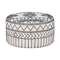 Pouf tribal rond 90 cm
