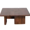 Set de 2 Table basse 110x70 cm brun | Ariel II
