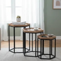 Set de 3 tables gigognes | Acacia Tyla