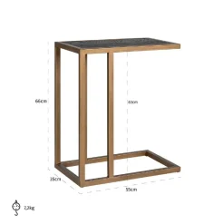 Sofa tafel noirbone laiton (noir rustic)
