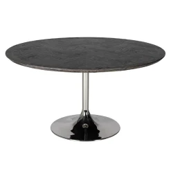 Table à dîner Blackbone Ø140 argentée