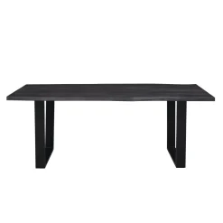 Table à dîner 240cm en acacia massif et métal | Acacia Black Forest