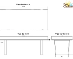 Table a manger en bois | Acacia Forest
