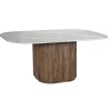 Table a manger plateau marbre 170x130 | Manguier Kfir III