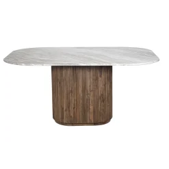 Table a manger plateau marbre 170x130 | Manguier Kfir III