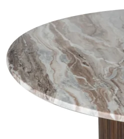 Table a manger ronde plateau marbre | Manguier Kfir III