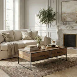 Table basse 2 tiroirs | Mango Stockholm